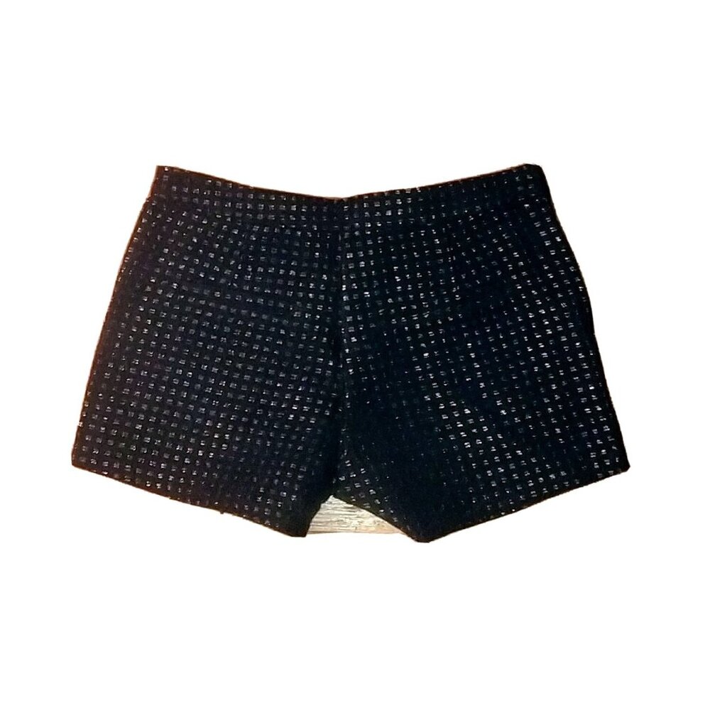 Very J Black Shorts Women M Textured Lined Pockets Casual Dressy